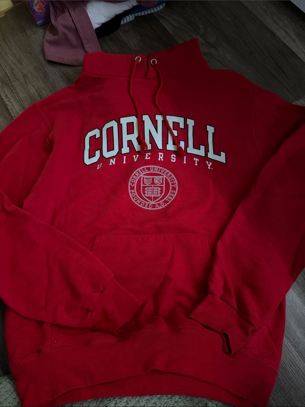Champion Cornell University Red Pullover Hoodie